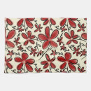 Buscar flores rojas paños de cocina Patrón floral