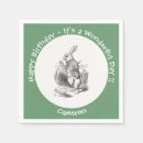 Buscar conejos blancos servilletas Vintage