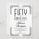 Buscar art déco invitaciones Negro y blanco