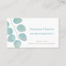 Buscar aromatherapy tarjetas de visita Terapeuta del masaje