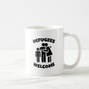 Buscar refugiados tazas Protesta