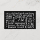 Buscar afirmaciones tarjetas de visita Pensamiento positivo