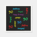 Buscar cumpleaños 90 servilletas Invitados