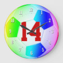 Buscar números coloridos relojes de pared Para niños