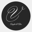 Buscar letra v pegatinas Blanco y negro