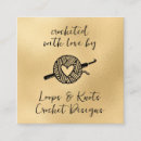 Buscar crochet tarjetas de visita Moderno