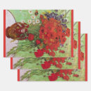 Buscar amapolas rojas papel de regalo Flores