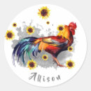 Buscar rooster pegatinas Acuarela