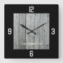 Buscar tablones madera de relojes de pared Plantilla