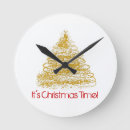 Buscar christmas tree relojes de pared White