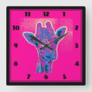 Buscar lengua relojes de pared Jirafa