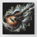 Buscar guitarra acústica relojes de pared Acústico