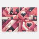 Buscar corazones abstractos papel de regalo Amor