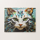 Buscar cara del gato puzzles General y unisex