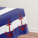 Buscar rayas blancas manteles Azul y blanco