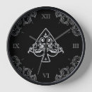 Buscar casino relojes de pared Negro