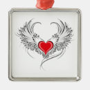Buscar alas del ángel adornos Corazón