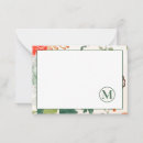 Buscar mujer tarjetas nota Monograma