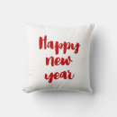 Buscar año nuevo cojines Rojo y blanco