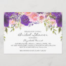 Buscar rosas violetas invitaciones Ducha nupcial