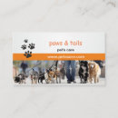 Buscar adiestrador perros de tarjetas de visita Animal