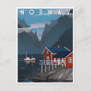 Buscar noruega vintage postales Ilustracion