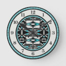 Buscar blanco y turquesa relojes de pared Para ella