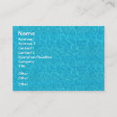 Buscar reflexión del agua tarjetas de visita Océano