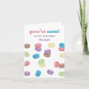 Buscar macarons franceses tarjetas Acuarela