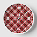 Buscar chapa relojes de pared Rojo