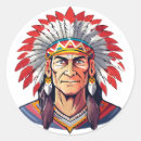 Buscar jefe indio pegatinas Tribu