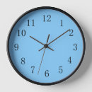 Buscar color azul sólido relojes de pared Bajo precio