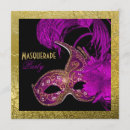 Buscar masquerade invitaciones Negro