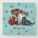 Buscar gatitos relojes de pared Perro