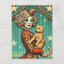 Buscar payasos de circo postales Vintage