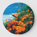 Buscar abundancia relojes de pared Azul