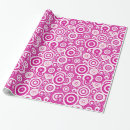Buscar fucsia y blanco papel de regalo Para ella