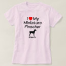 Buscar pinscher miniatura camisetas Silueta