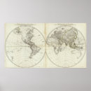 Buscar mapa del mundo posters Hemisferio