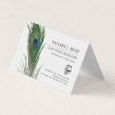Buscar peacock tarjetas de visita Elegante