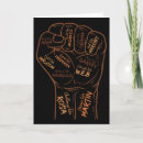 Buscar puño negro tarjetas Afroamericano
