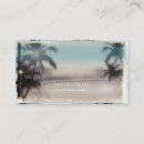 Buscar palmera tarjetas de visita Océano