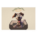 Buscar perro del dibujo animado posters Lindo