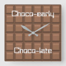 Buscar chocolate relojes de pared Chocoholic