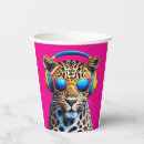 Buscar leopardo papel vasos Jungla