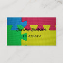 Buscar rompecabezas tarjetas de visita Niños