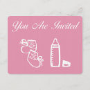 Buscar espera 11x14 invitaciones Rosa