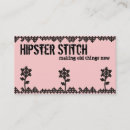 Buscar puntadas tarjetas de visita Bordado