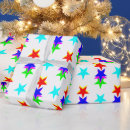 Buscar estrellas coloridas papel de regalo Cumpleaños