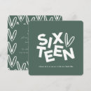 Buscar número 16 invitaciones Elegante